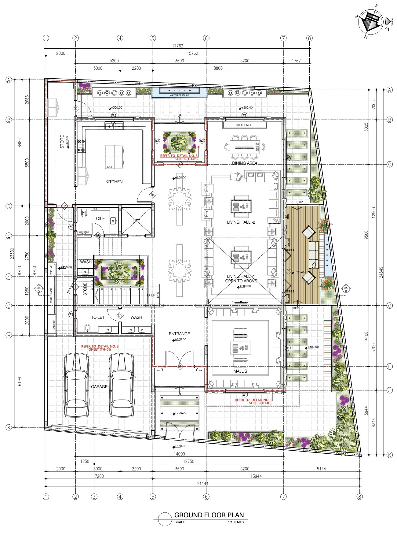 Ground Floor Plan — DMC Group Al Eker Villa, Bahrain