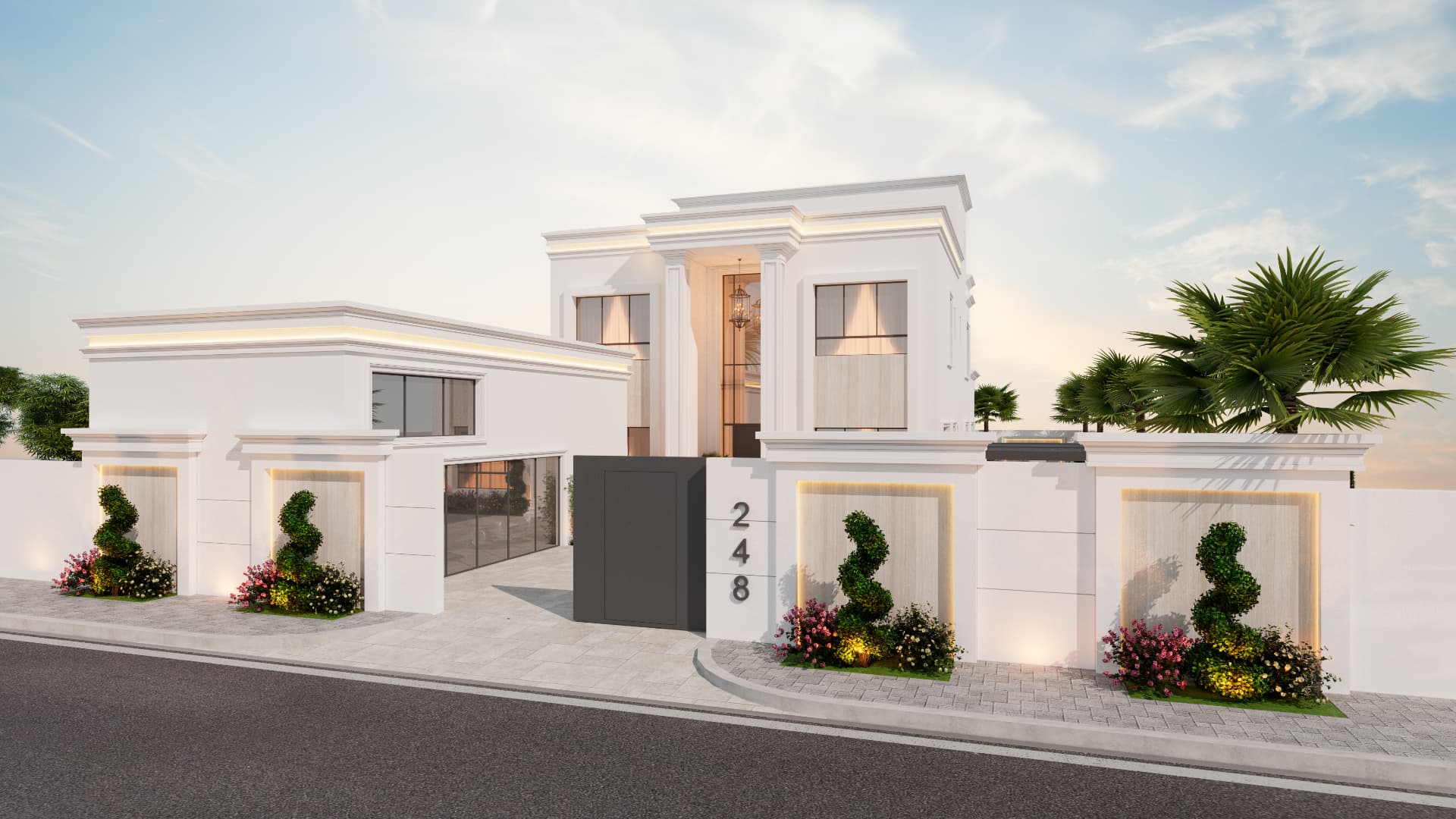 Hamad Town Villa render 5