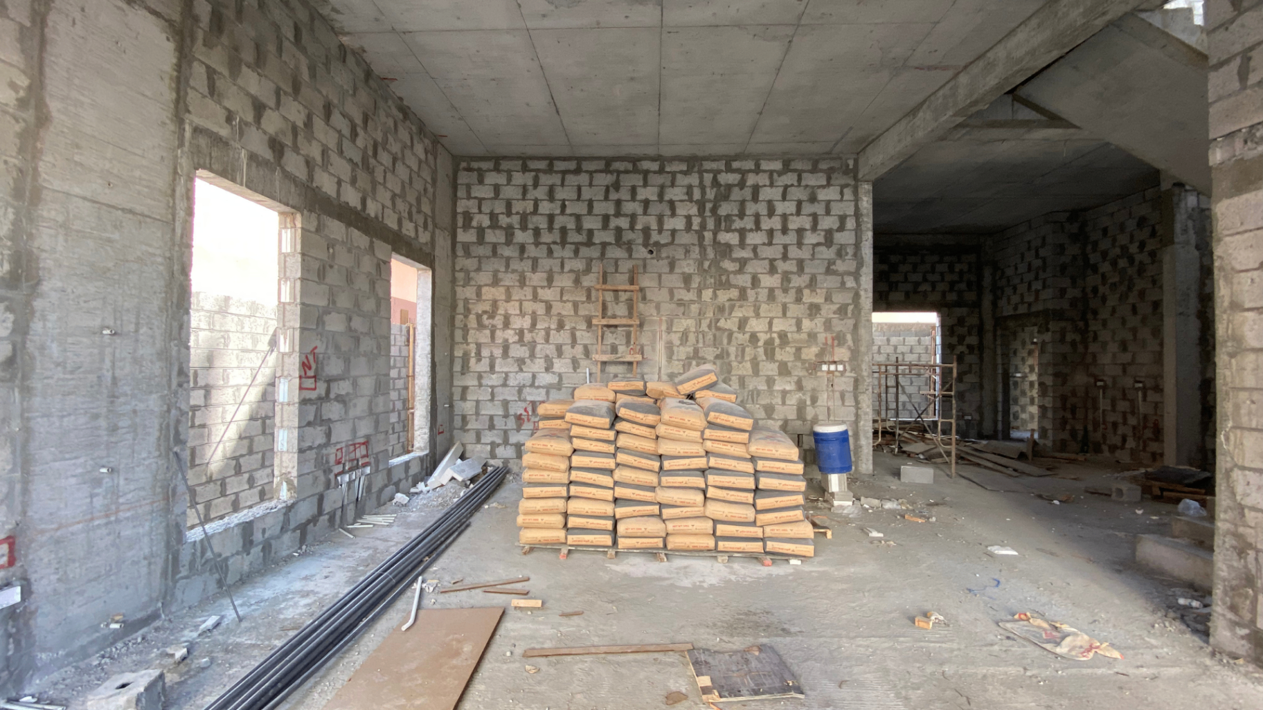 Riffa Villa interior shell before finishes and furnishing