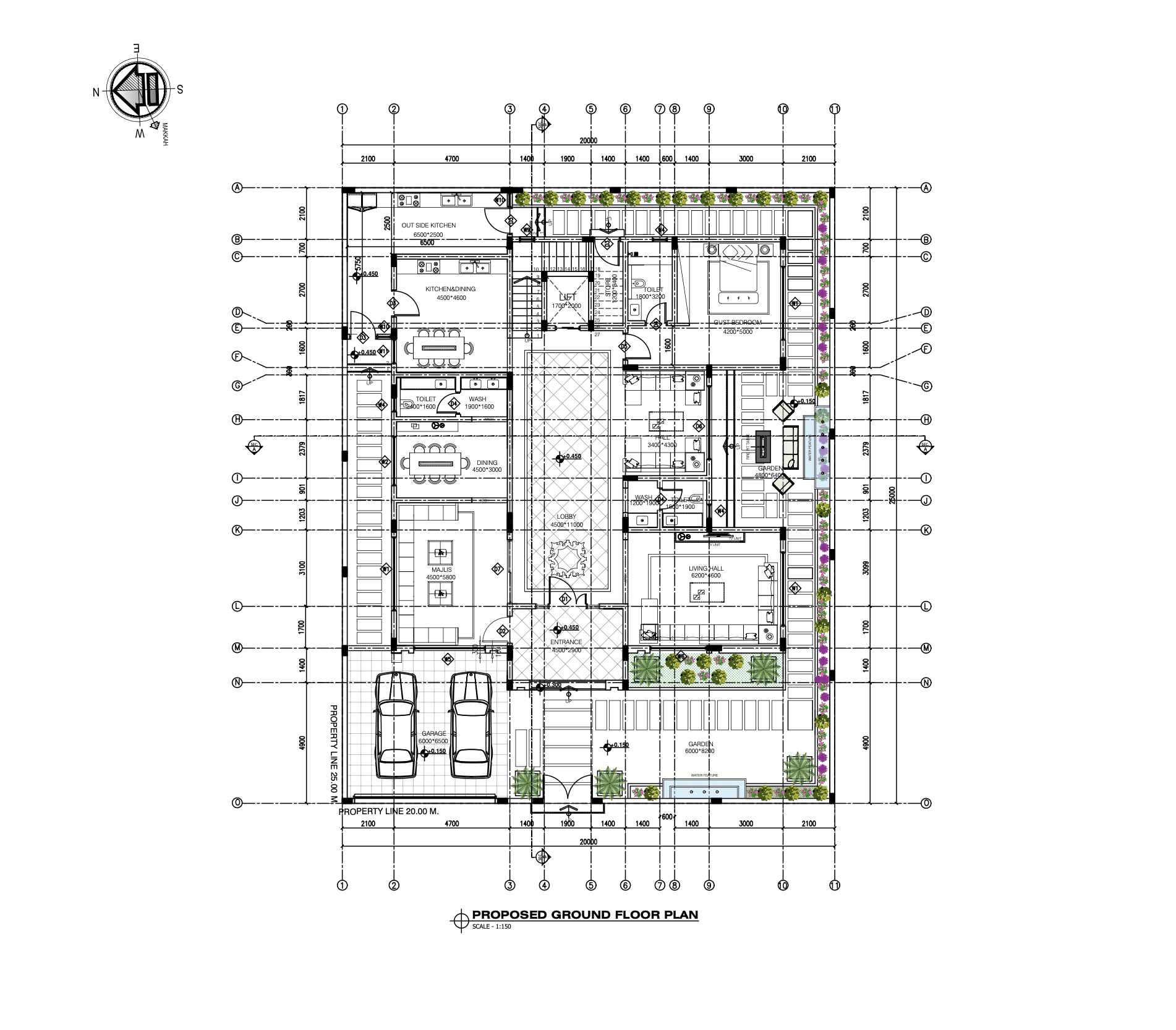 Ground Floor Plan — DMC Group Madinet Khalifa Villa