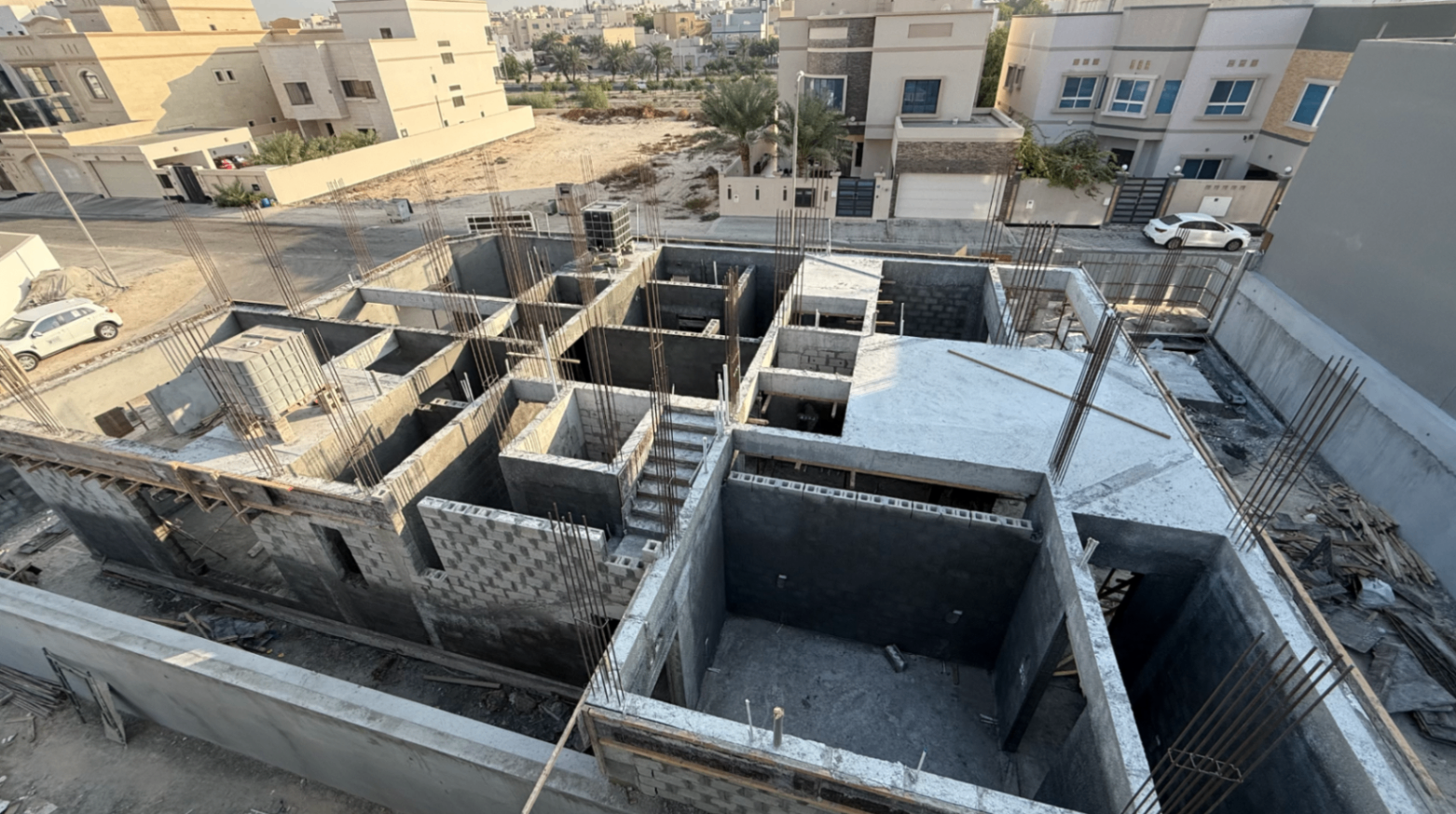 Malkiya Twin Villa site progress 9