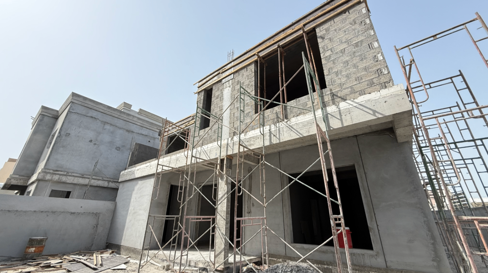 Malkiya Twin Villa site progress 1