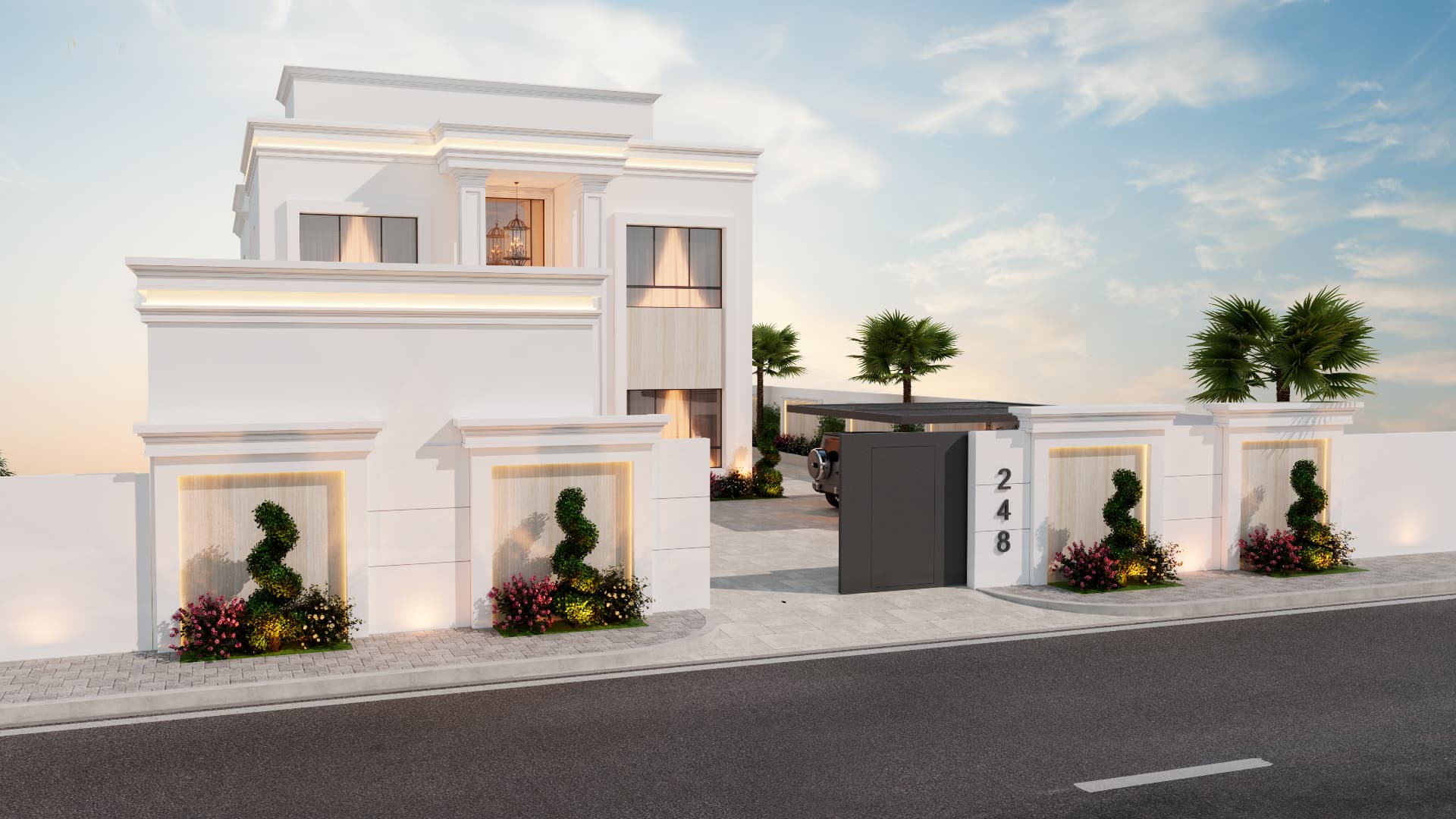 Hamad Town Villa render 7